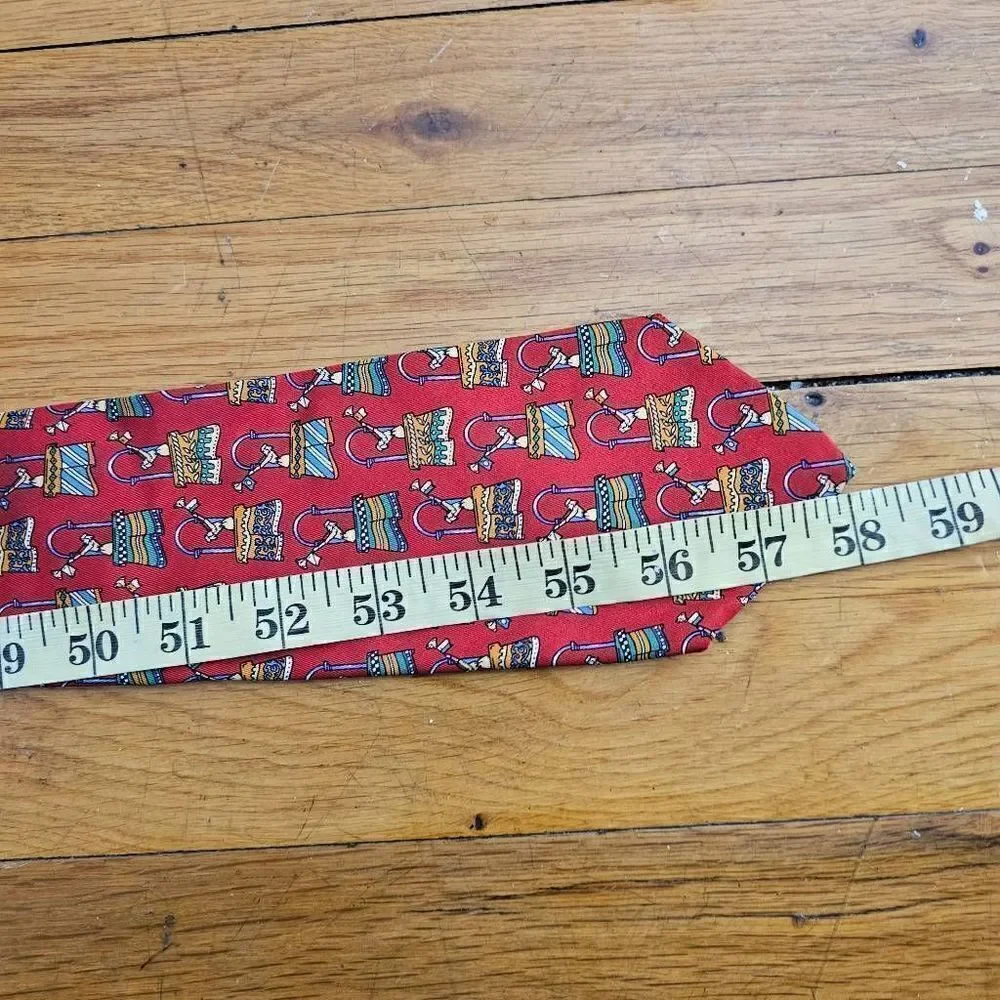 Salvatore Ferragamo Red Necktie Italy 58x4